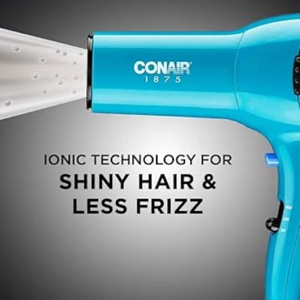 Conair 1875 Watt‎ Full-Size Pro Hair Dryer Teal Ionic Ceramic 225P